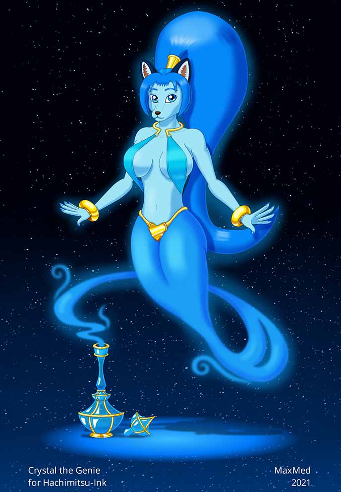 Crystal the genie by maxmed